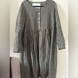 Not perfect linen mama dress new 100% linen